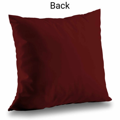 Red Flow Poly Twill Throw Pillow - Stylish Home Decor Accent
