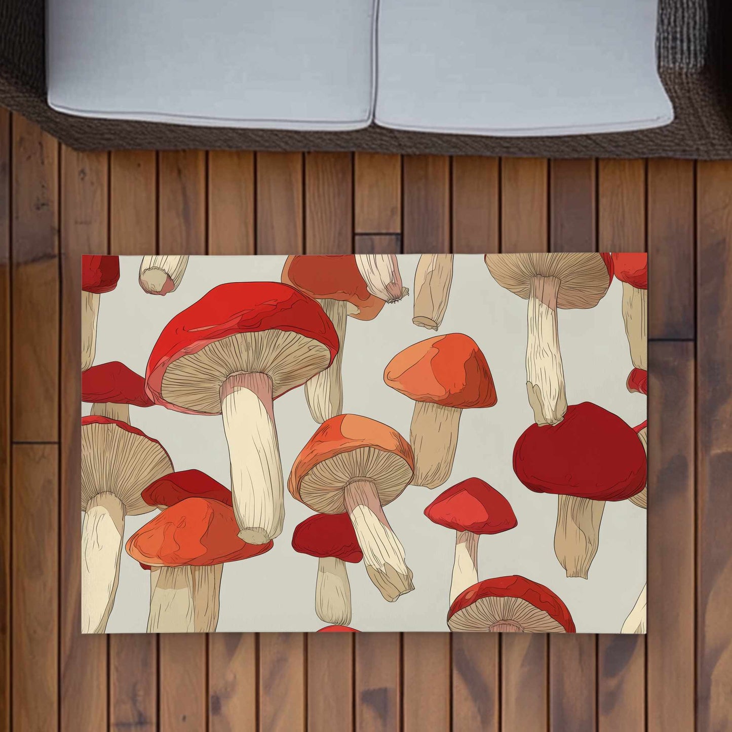 Tapis d'extérieur Crimson Cap Dance | Décoration élégante