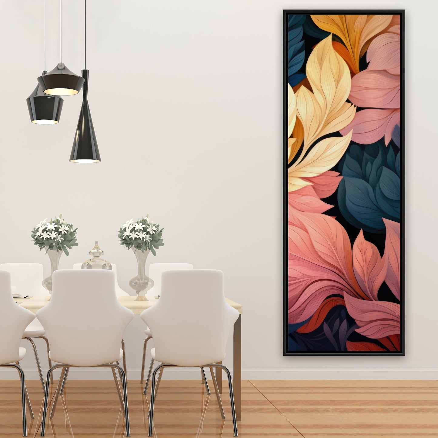 Pastel bloom - 36"x36" Framed canvas