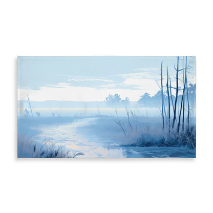 Cold Swamp Gray Indoor/Outdoor Tablecloth for Home Decor