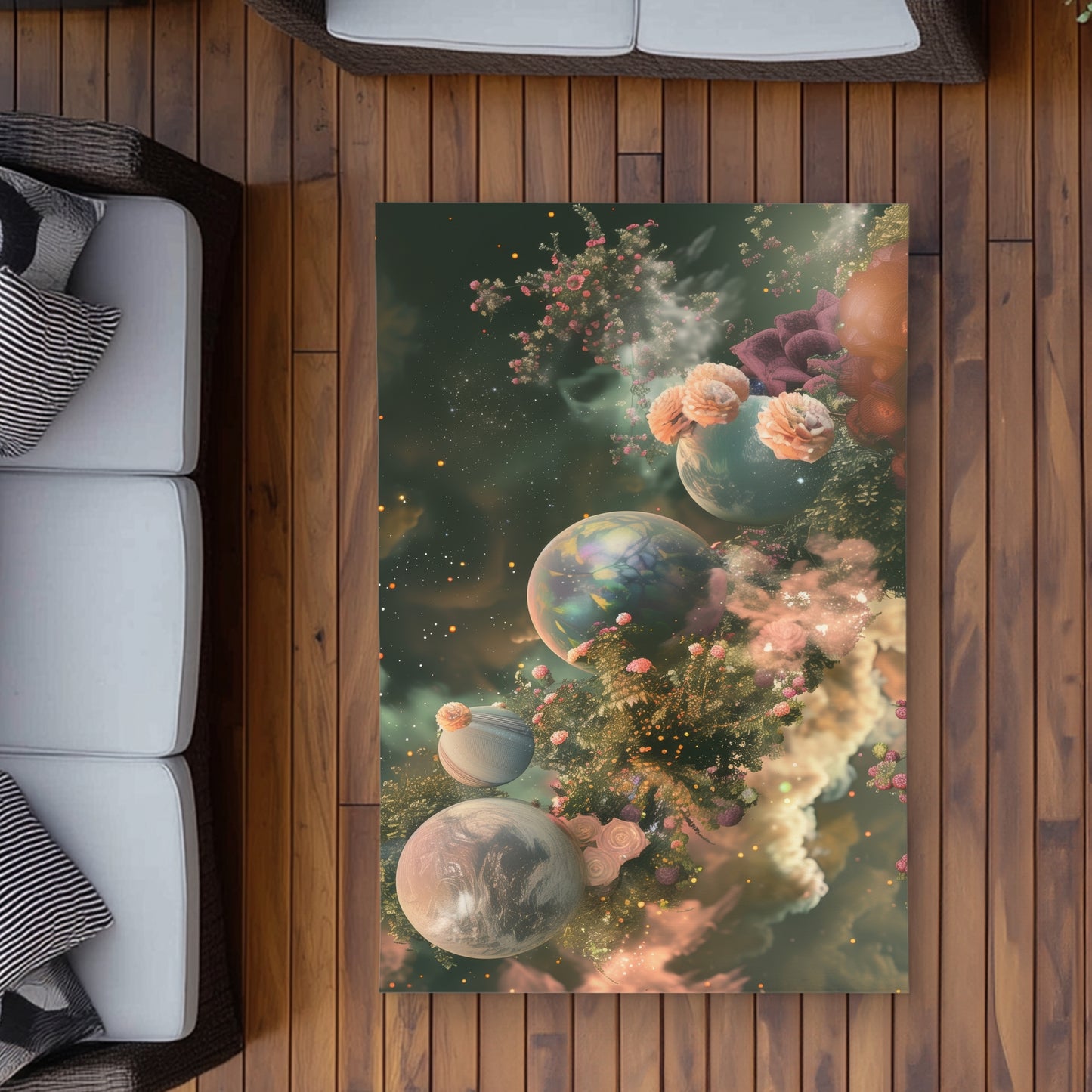 Bloom space Green Outdoor Area Rug for Home Decor | Stylish