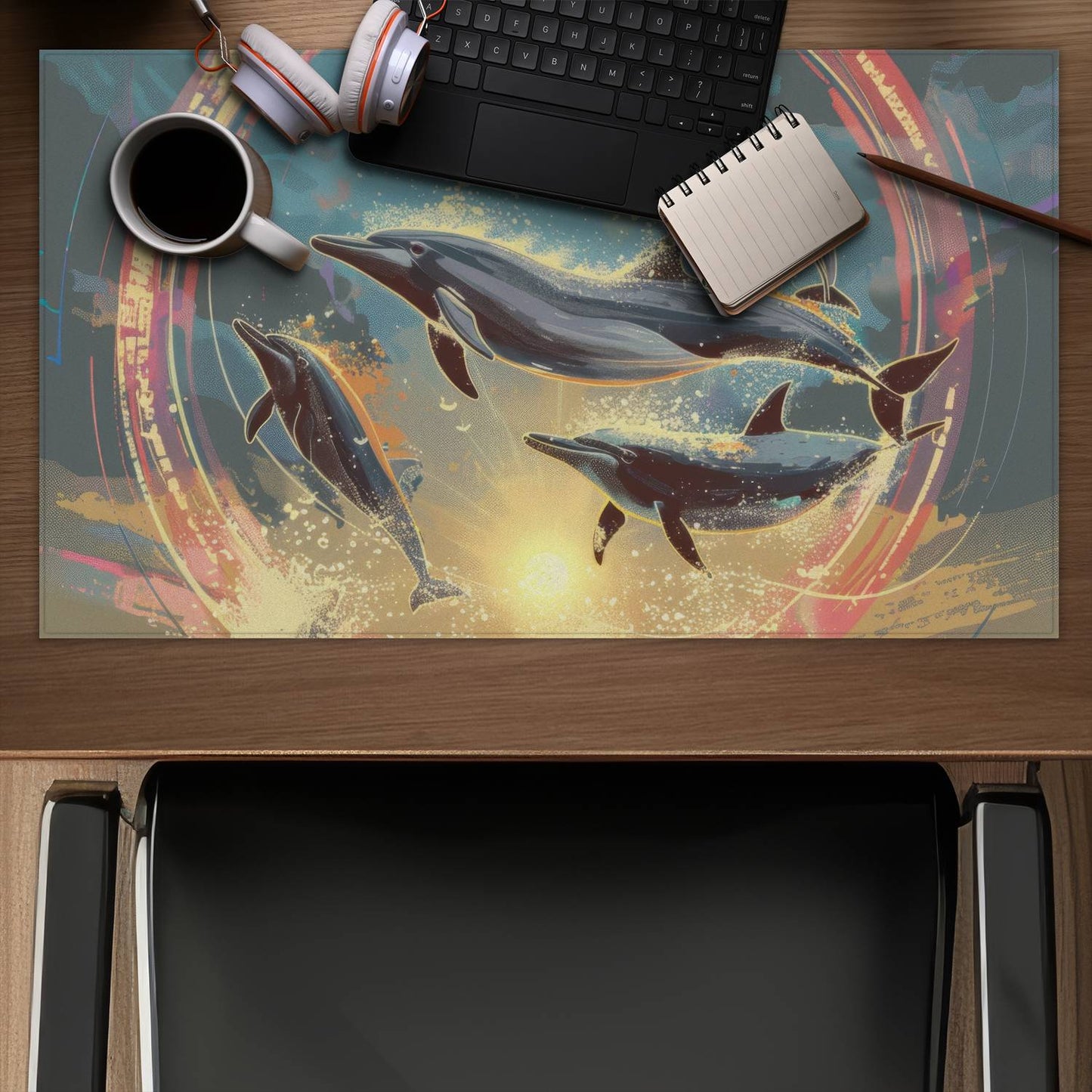 Jump - Desk mat - Print on demand