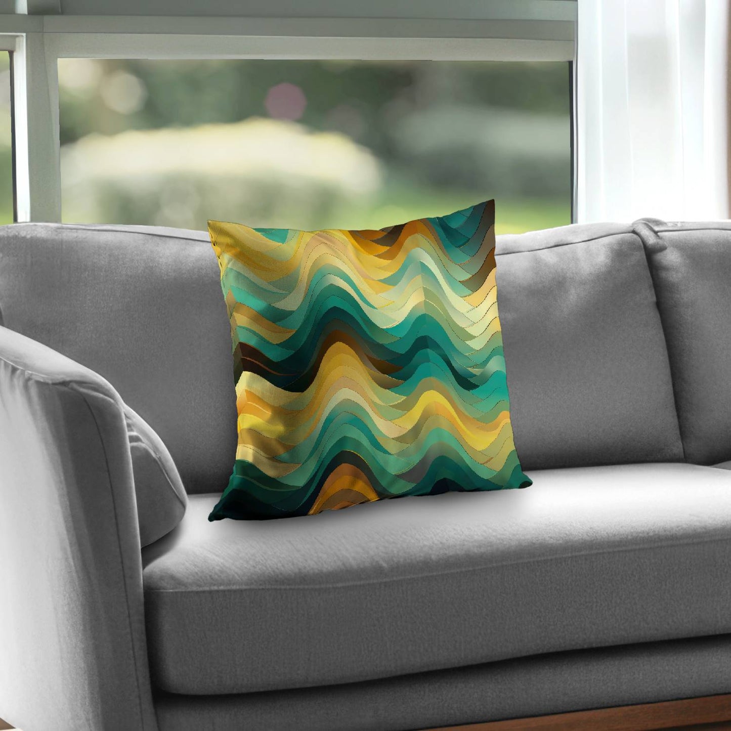 Jagged luxury - Throw pillow - Print on demand