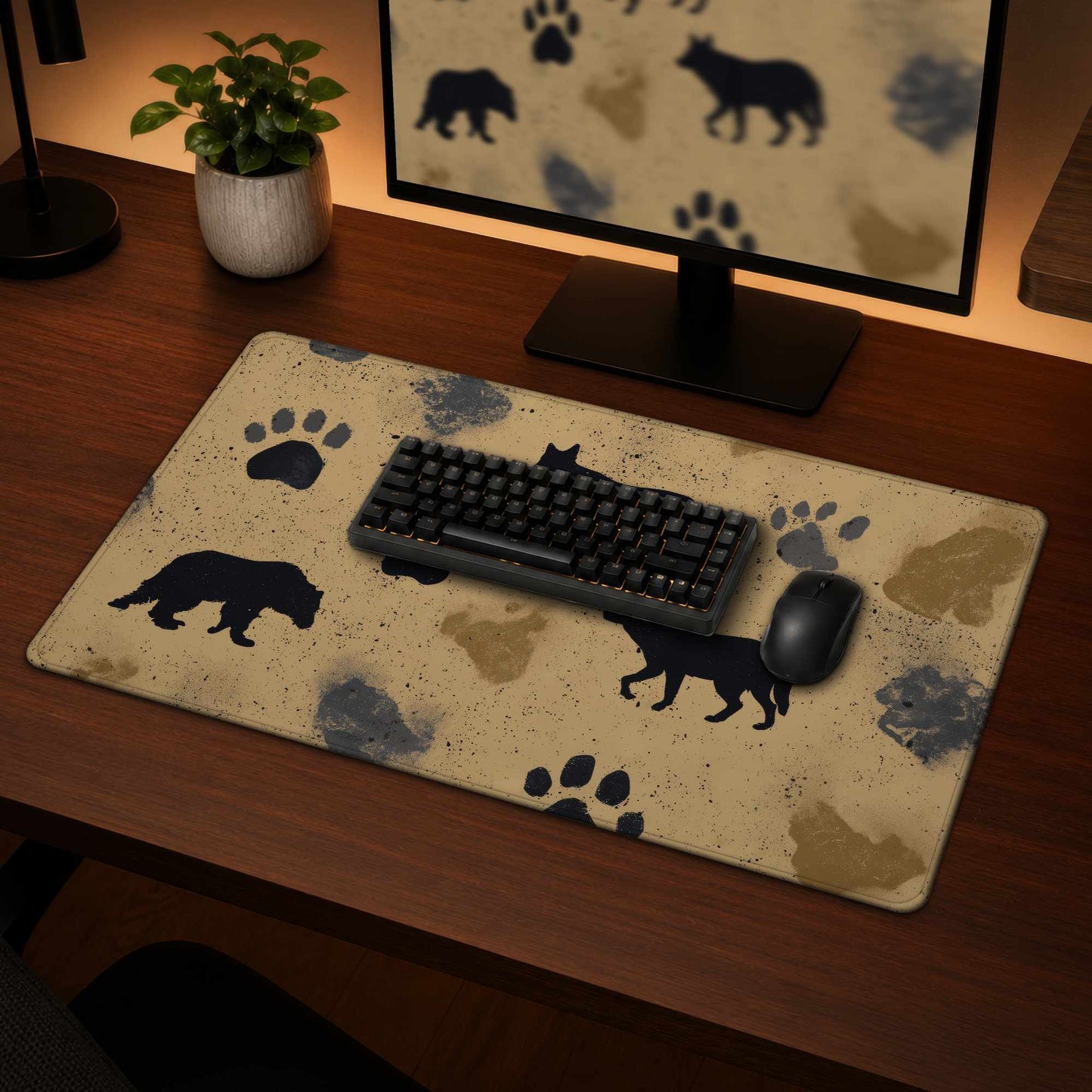 Tapis de bureau Wild Tracks Echo | Accessoire de décoration élégant pour la maison
