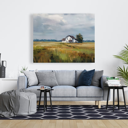 Marsh White Canvas for Home Decor - Stylish Wall Art