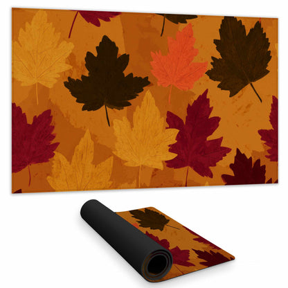 Autumn Glow Leaves Gaming Mat - Stylish Home Decor Mat