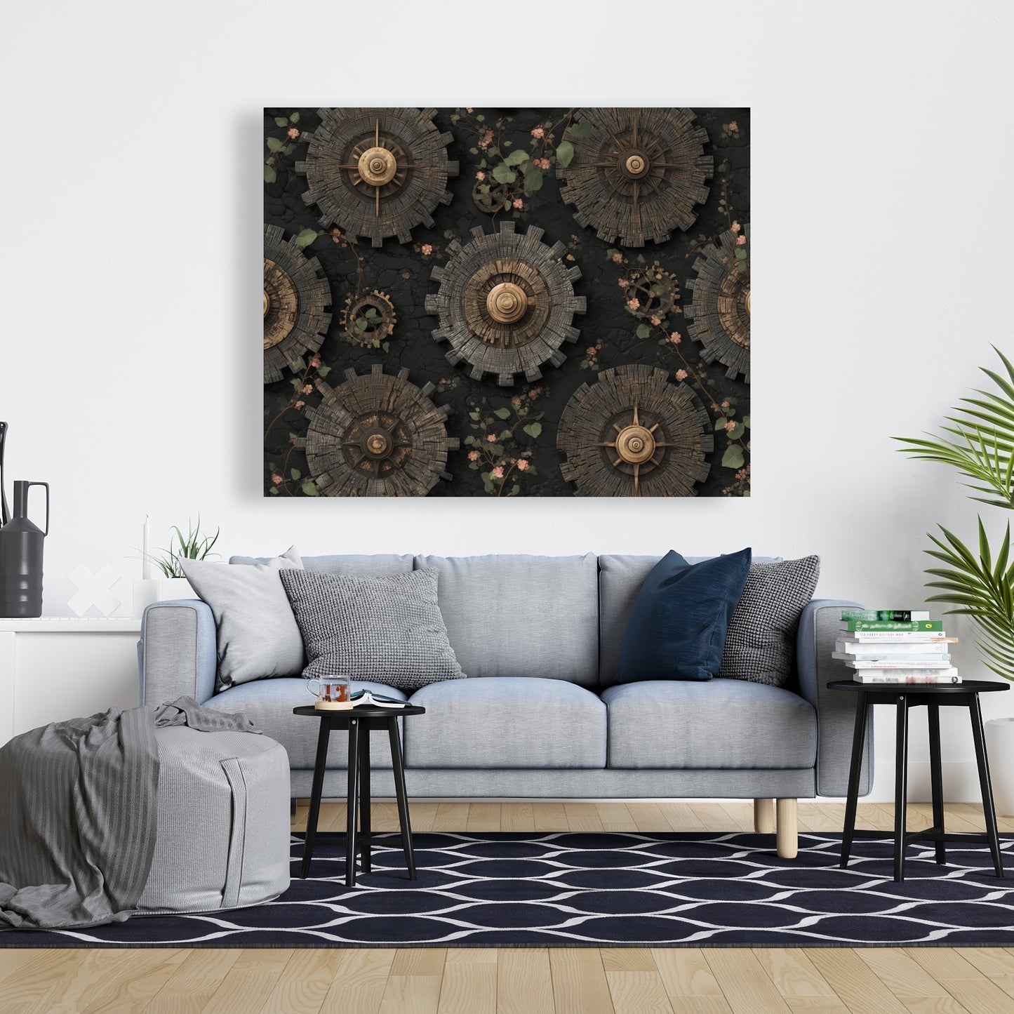 Cog pattern - 24"x24" Canvas