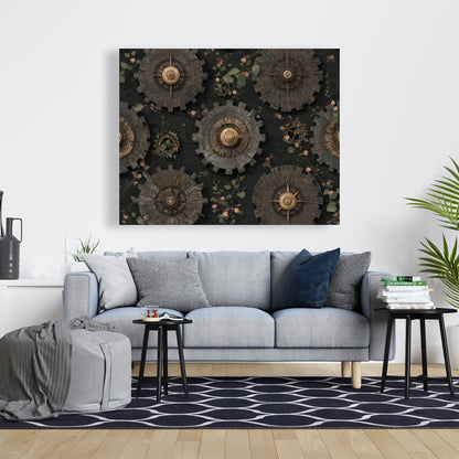Cog pattern - 24"x24" Canvas