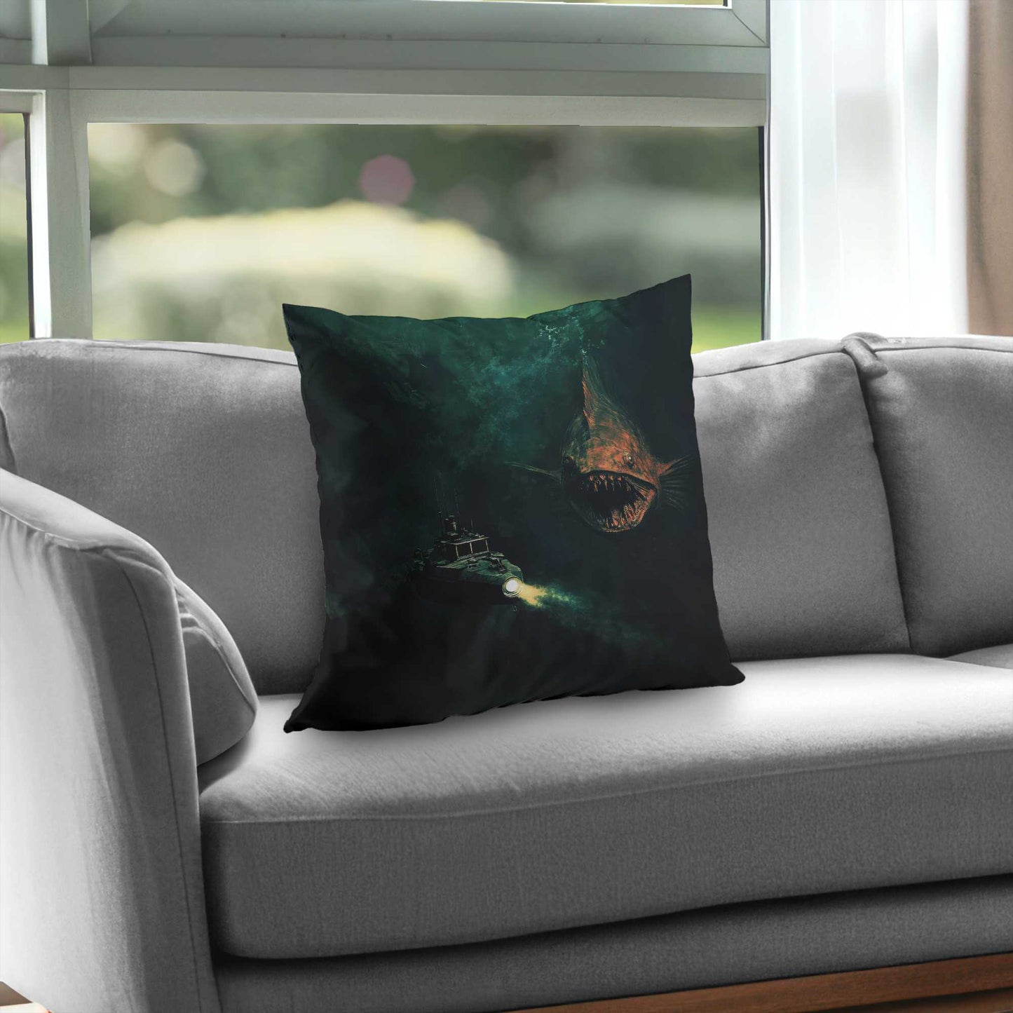 Depths Poly Twill Throw Pillow - Stylish Home Decor Accent