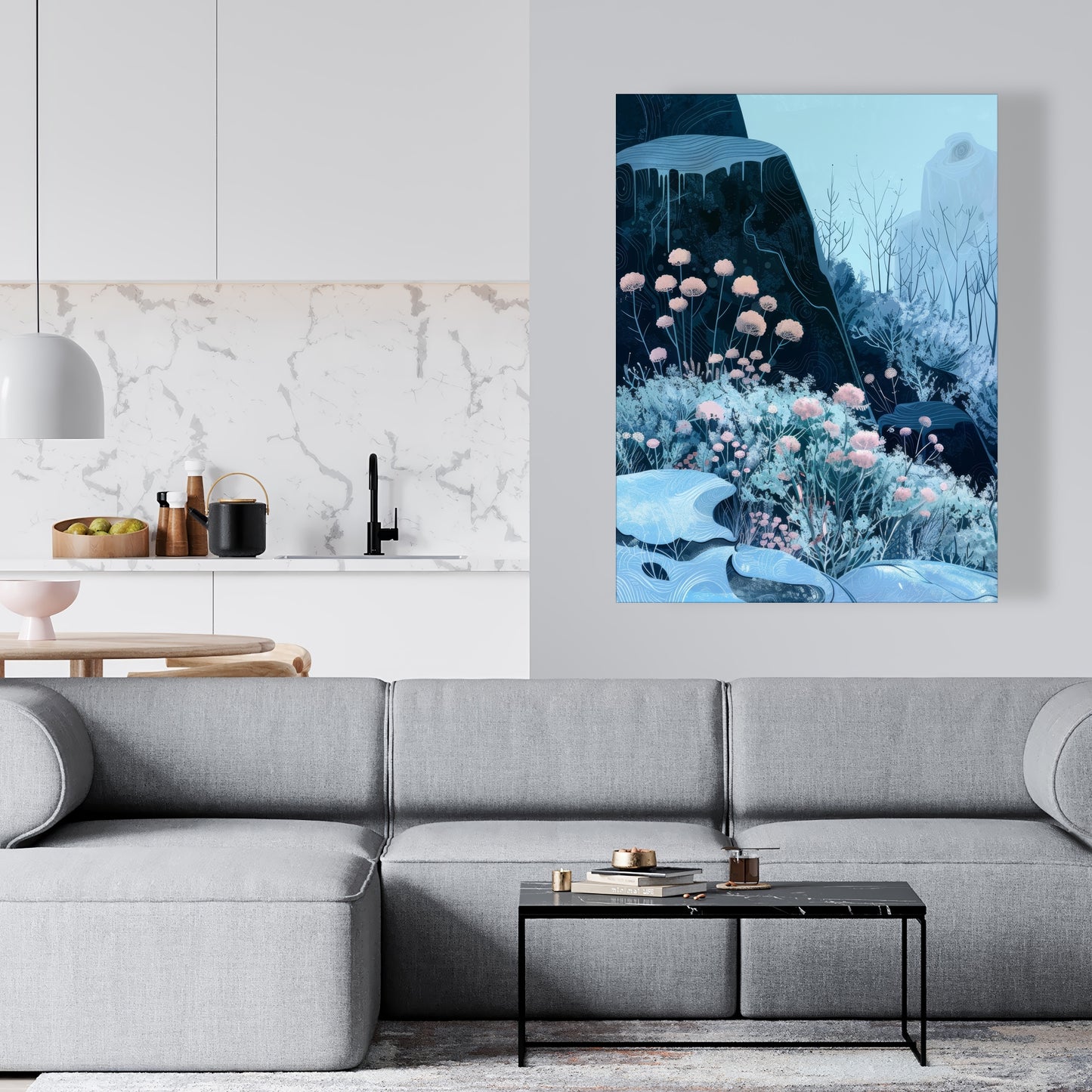 Annual freeze - Beige Canvas for Elegant Home Decor