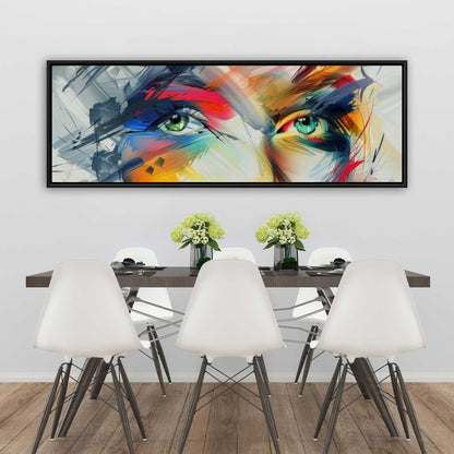 Abstract Look - White Framed Canvas Art for Home Decor