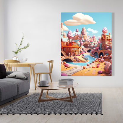 Sweet kingdom Pink Canvas - Stylish Home Decor Accent