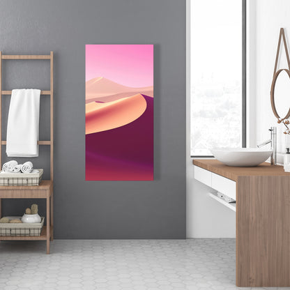 Calm Dunes - White Canvas Art for Elegant Home Decor