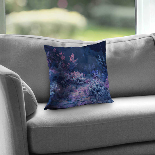 Cold night Gray Poly Twill Throw Pillow Insert | Home Decor