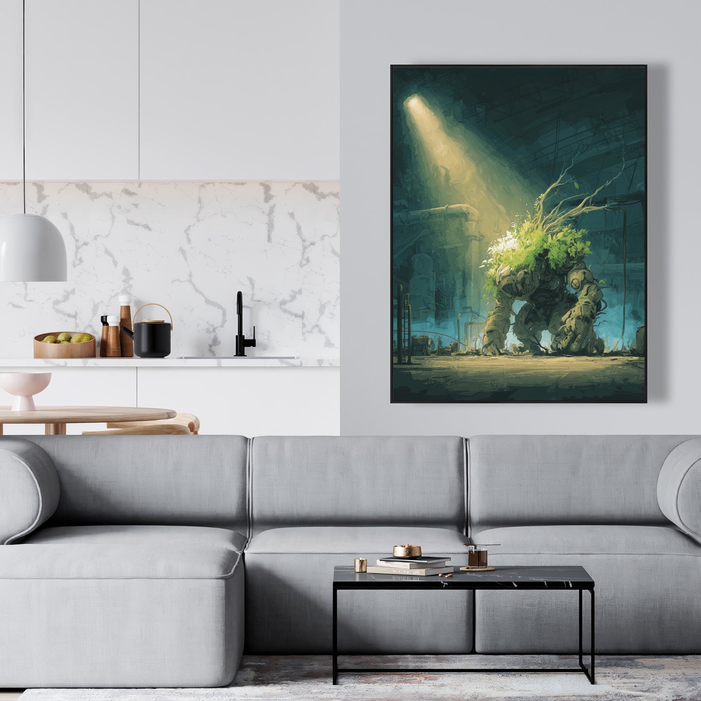 The golem - 24"x24" Framed canvas