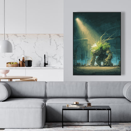 The golem - 24"x24" Framed canvas