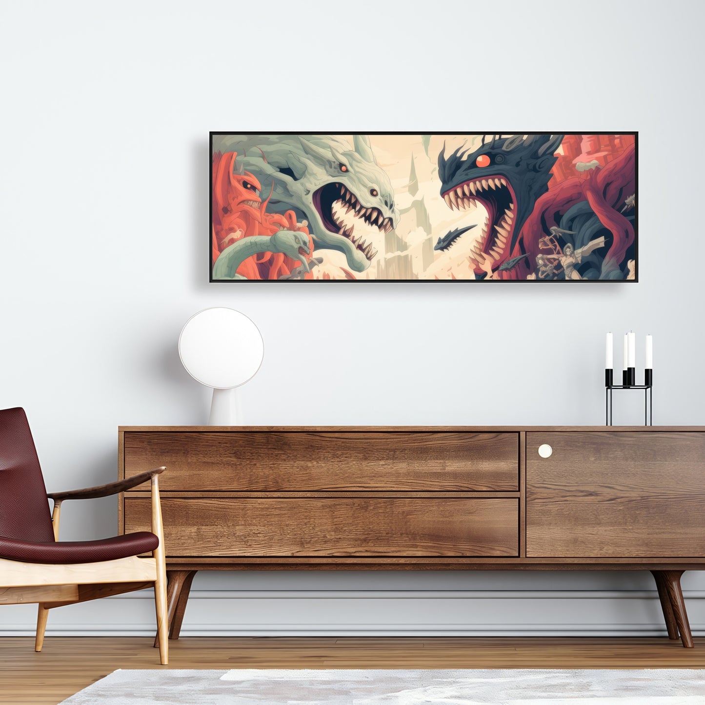 Ultimate fight - Framed Canvas - Print on demand