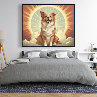 Pats and smiles - 36"x36" Framed canvas
