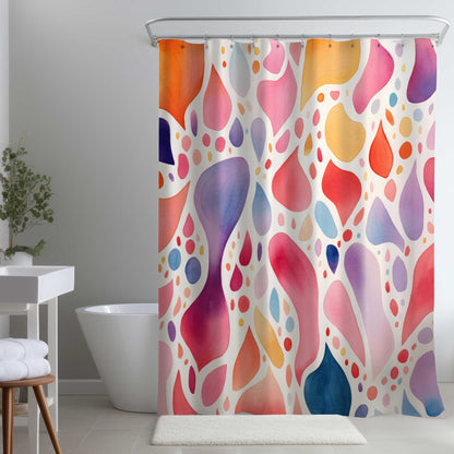 Rideau de douche à motifs | Décoration unique pour salle de bain