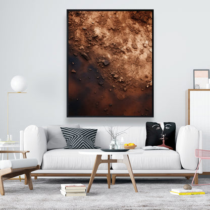 The dark patch - 36"x36" Framed canvas