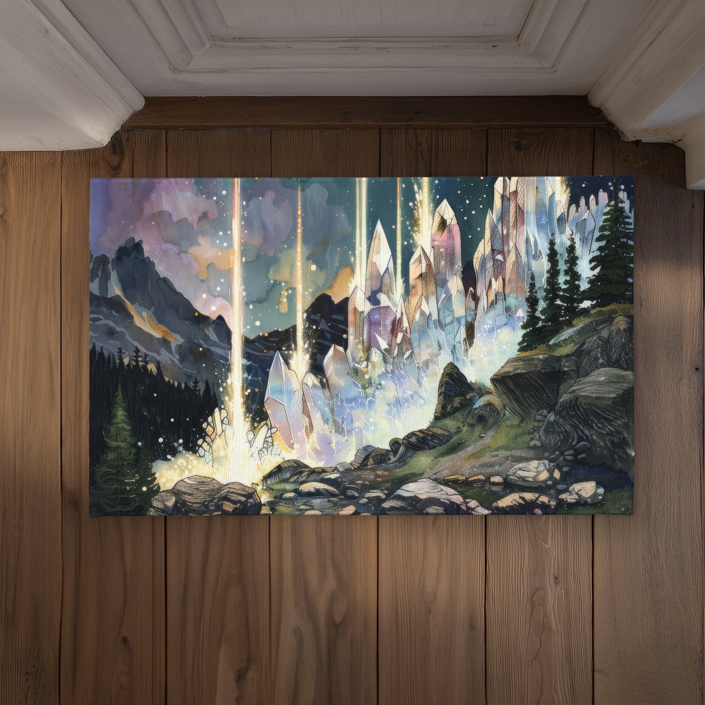 Magical Beams Door Mat - Indoor Outdoor Home Decor Accent