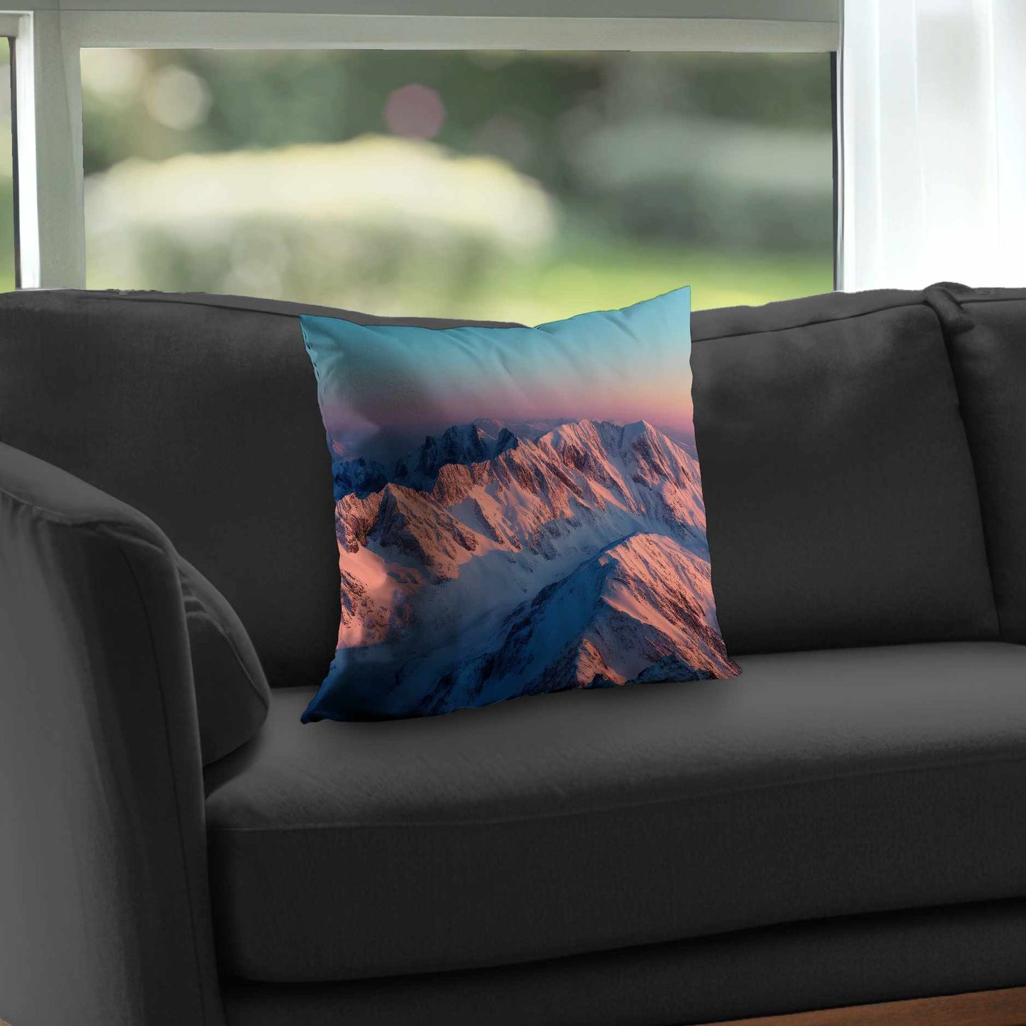 Sunny Peaks Poly Twill Throw Pillow | Home Decor Accent