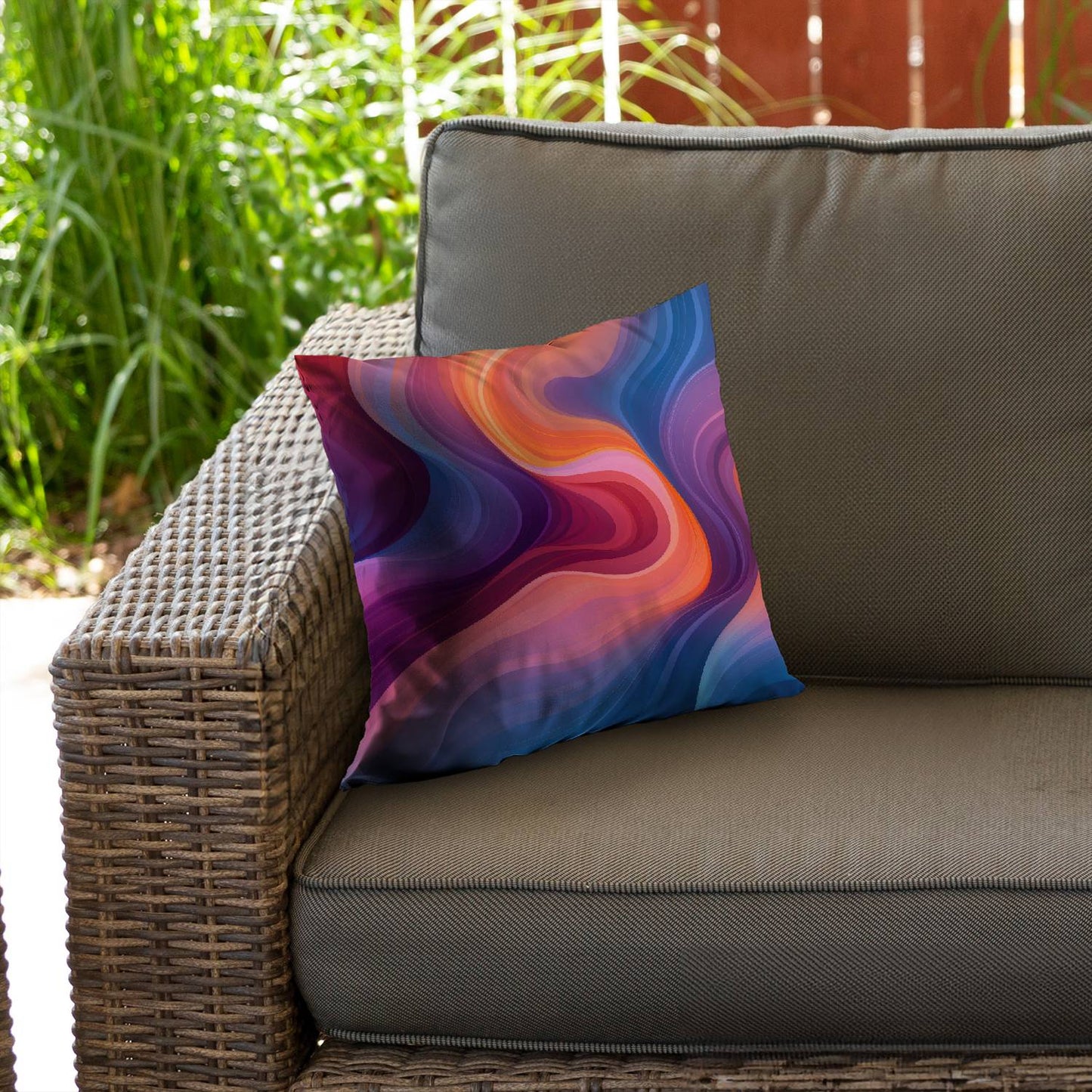 Purple haze - Throw pillow - Print on demand