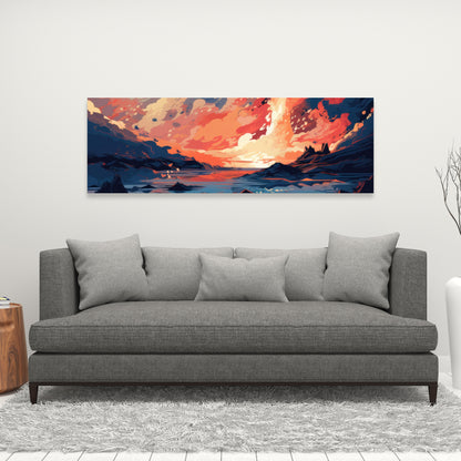 Magma does not wait - 32"x32" Canvas