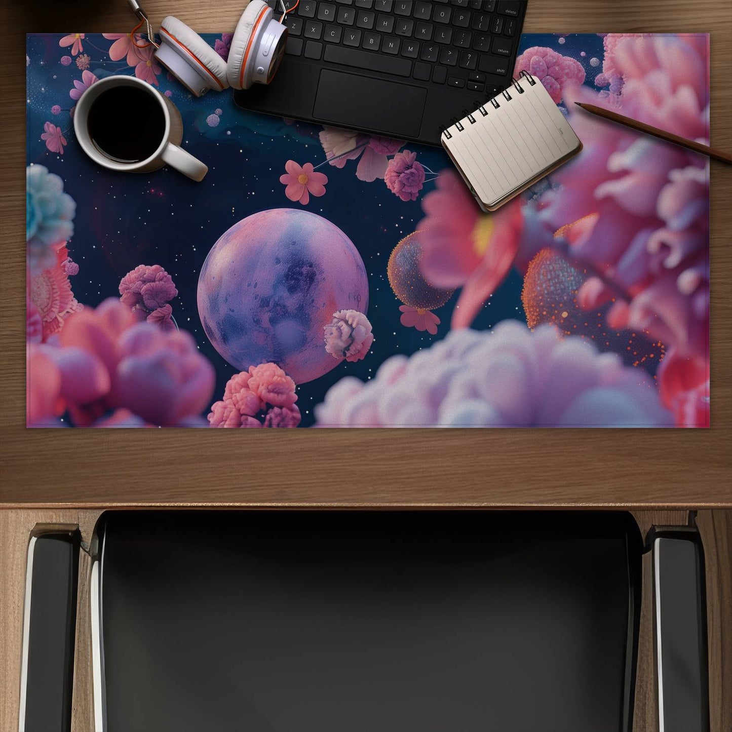 Pink void - Desk Mat
