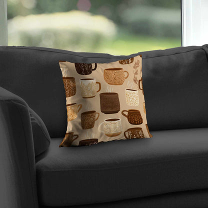 Cozy Cup Collection Poly Twill Throw Pillow - Home Decor
