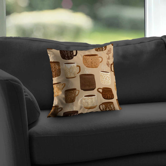 Cozy Cup Collection Poly Twill Throw Pillow - Home Decor