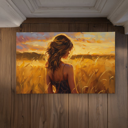 Warm Field Yellow Indoor Outdoor Door Mat | Home Decor