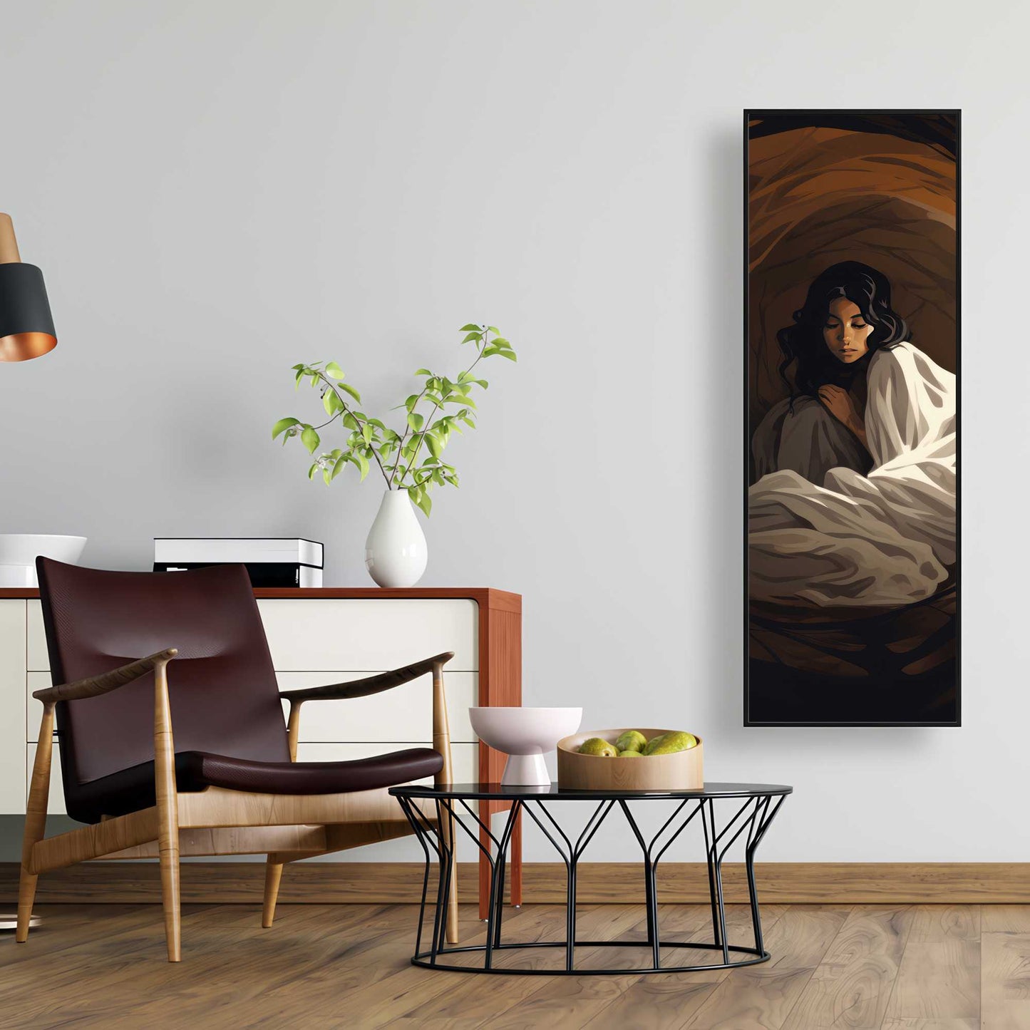 Warm embrace - Black Framed Canvas Art for Home Decor