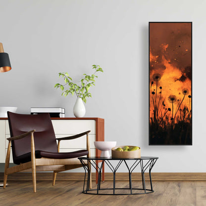 Ablaze - Black Framed Canvas Art for Elegant Home Decor