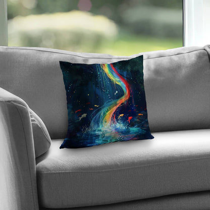 Swirl Poly Twill Throw Pillow - Stylish Home Decor Accent