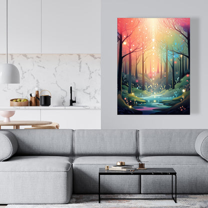 Magical forest - 32"x32" Canvas
