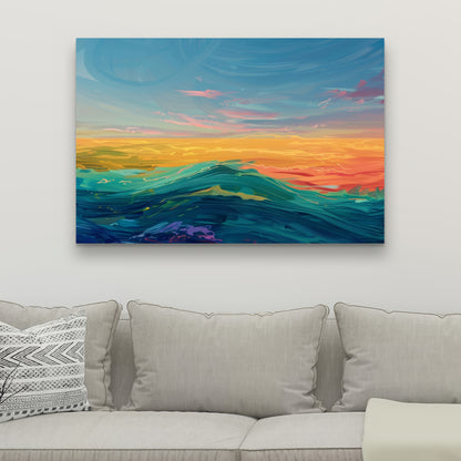Watercolors - 32"x32" Canvas