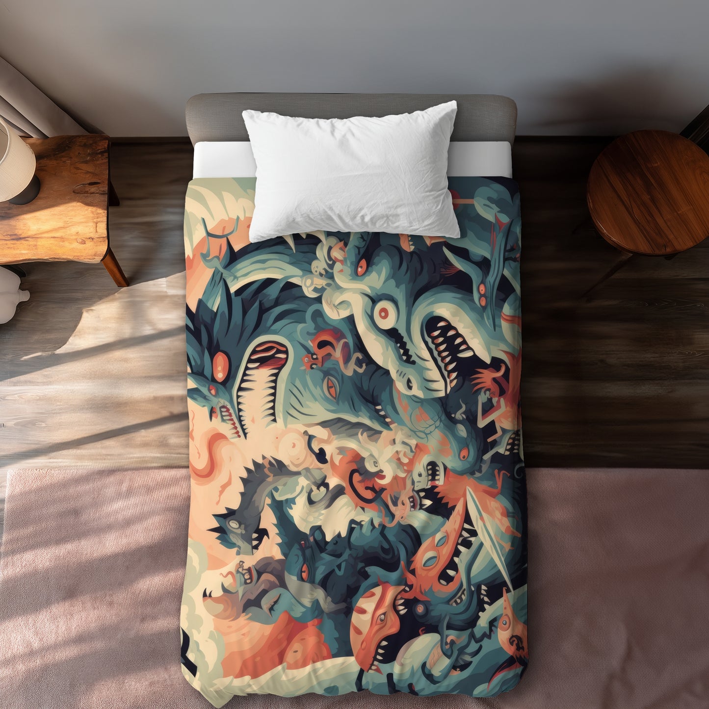 Before Time Gray Duvet Cover - Elegant Home Decor Option