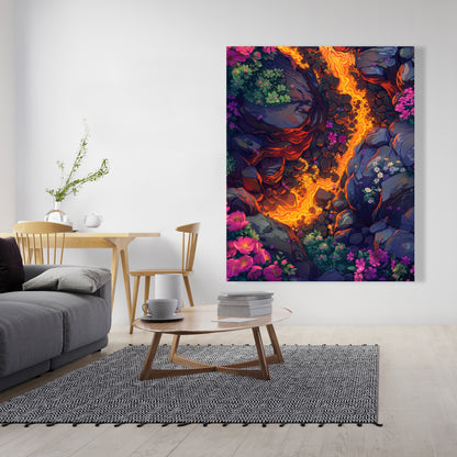 Hot river - 32"x32" Canvas