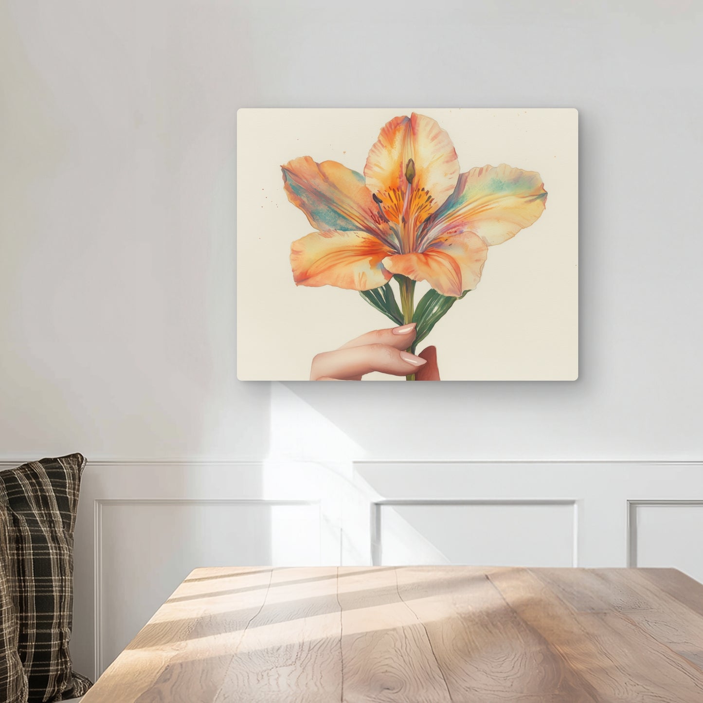 Ahold - Yellow Metal Print for Stylish Home Decor