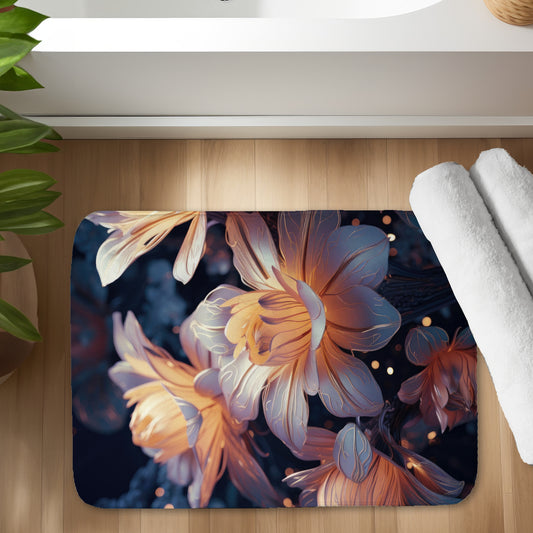 Pixie flowers - 17"x24" Bath mat
