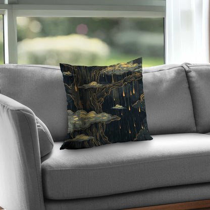 Goopy Black Poly Twill Throw Pillow Insert for Home Decor