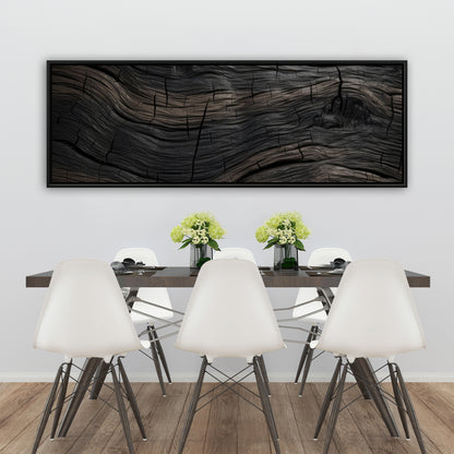 Dark wood - 36"x36" Framed canvas