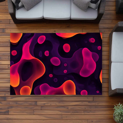Tapis d'extérieur Luminous Flow Veins | Accessoire de décoration intérieure