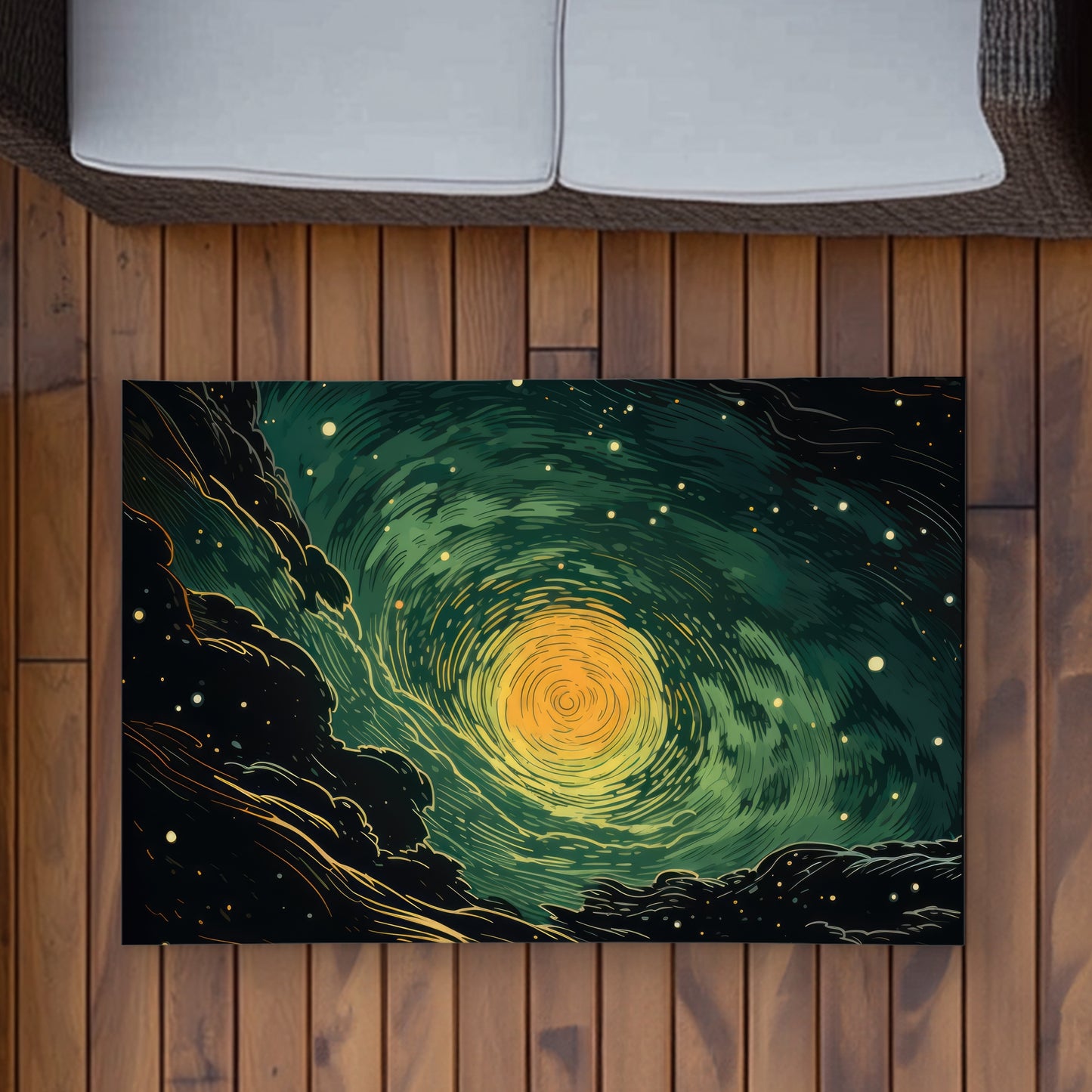Tapis d'extérieur « Turmoil in Space » – Décoration d'intérieur stylée