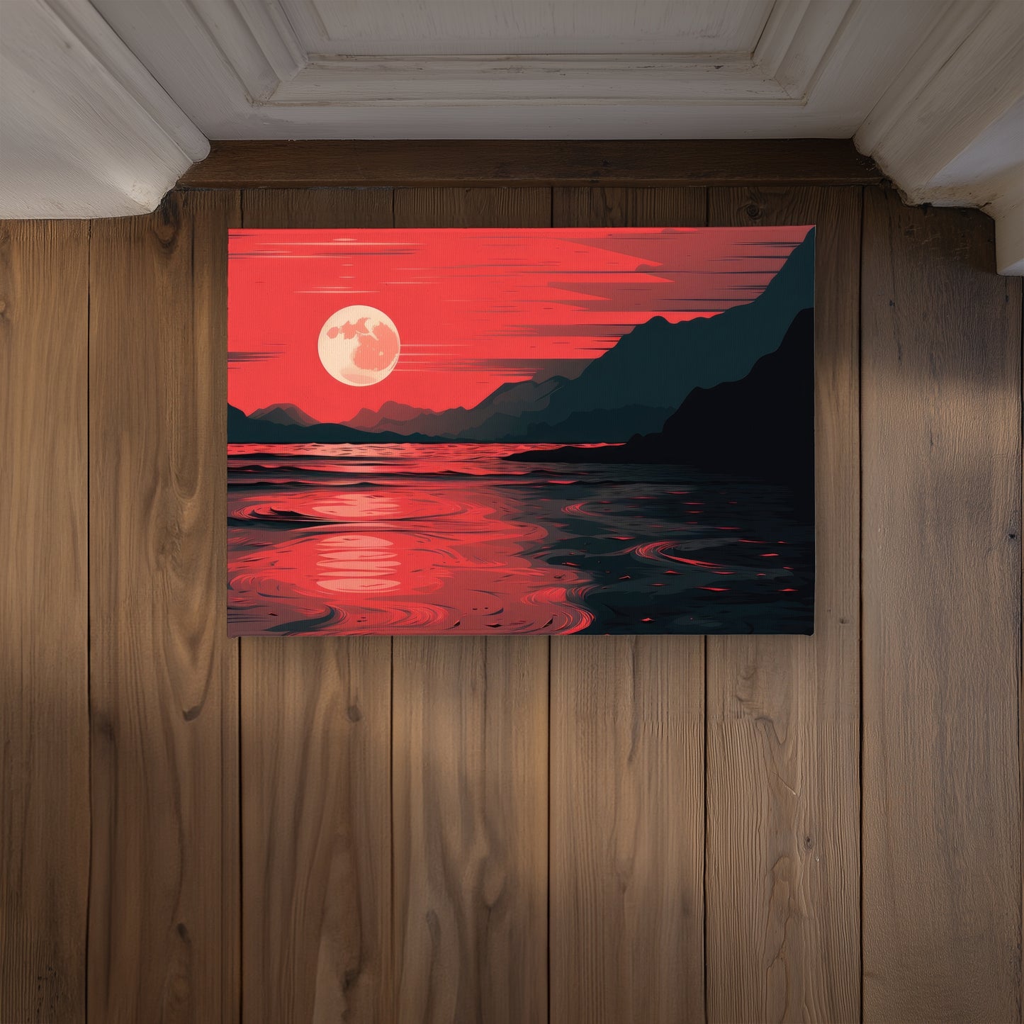 Bloody Tides Coral Indoor Outdoor Door Mat | Home Decor