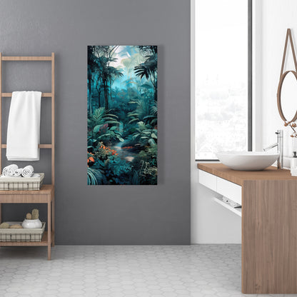 Deep in the jungle - Orange Canvas Art for Home Decor