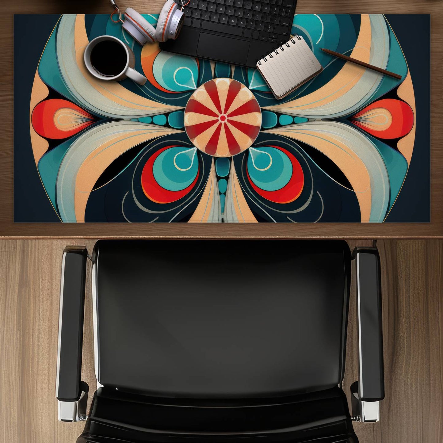 Concentric - Desk mat - Print on demand