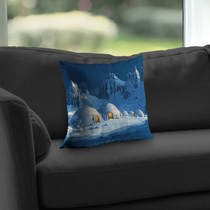 Ice Cold Yellow Poly Twill Throw Pillow Insert | Home Decor