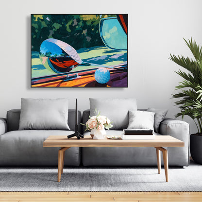 The Drive - Car Summer Framed Canvas for Home Decor | Art